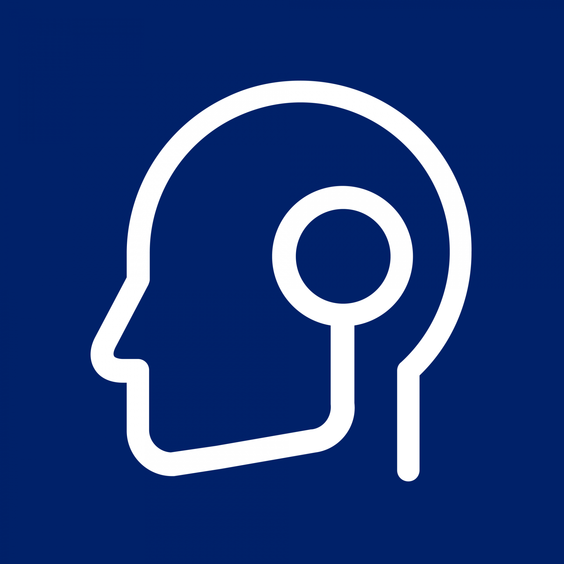 Icon of robot head