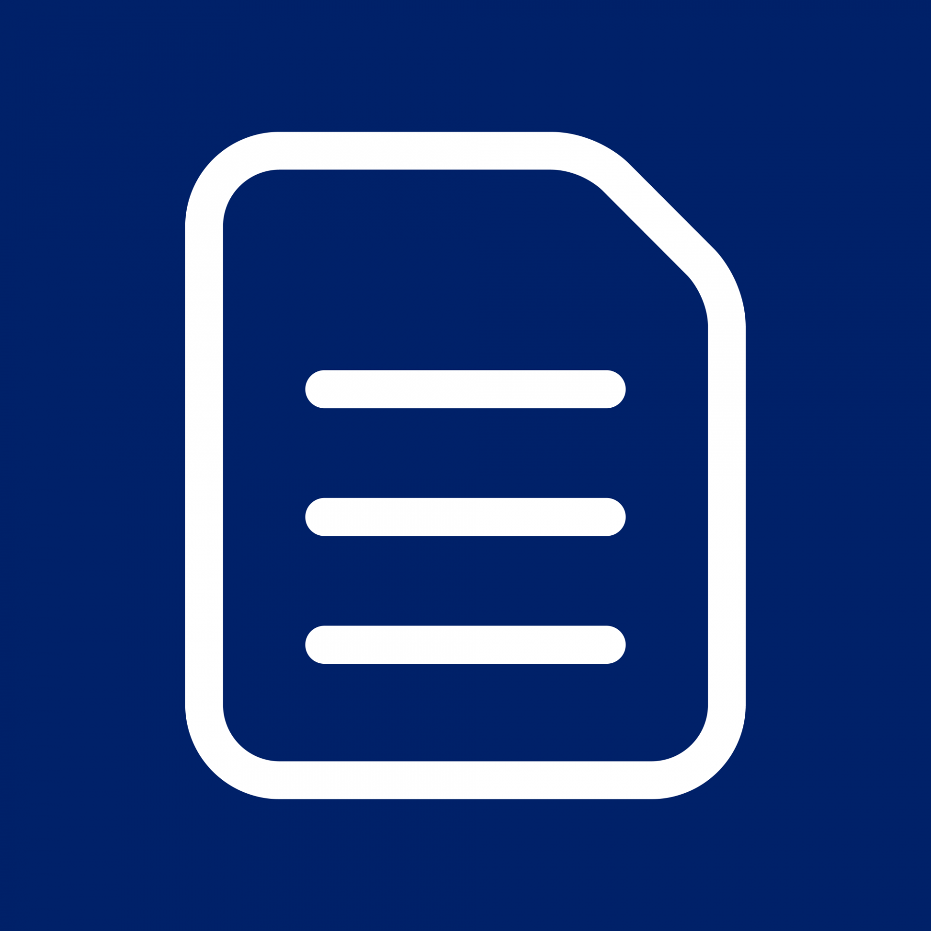 Icon of text document