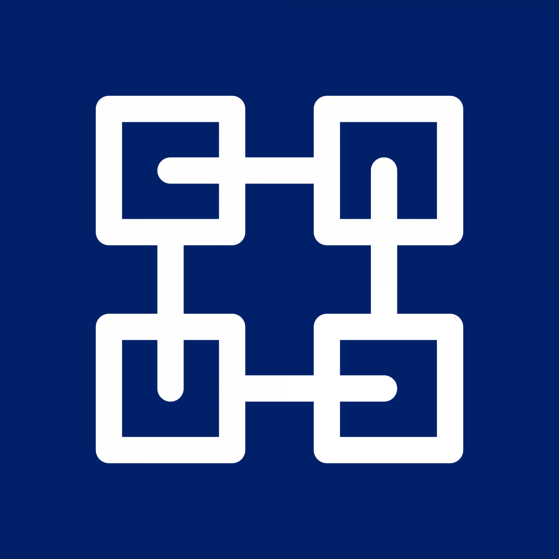 Icon of blockchain